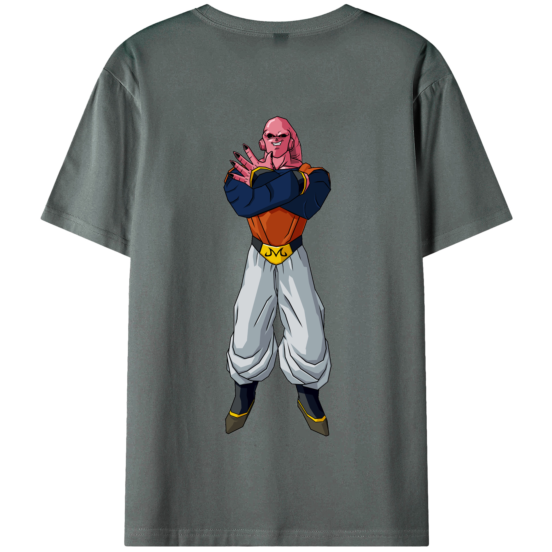 （画像用） ドラゴンボール 魔人ブウ DRAGON BALL Majin Buu 綿100％半袖Tシャツ（背面プリント）